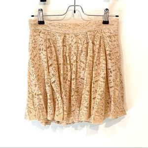 Cream Lace Skirt